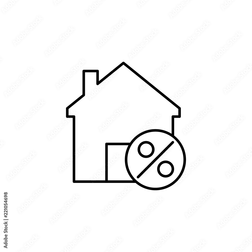Poster house favorite icon. element of building and landmark outline icon for mobile concept and web apps. 