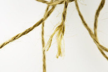 rope on a white background