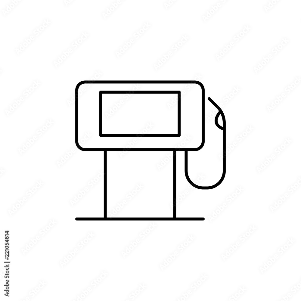 Aufkleber refueling outline icon. element of ecology icon for mobile concept and web apps. thin line refueling
