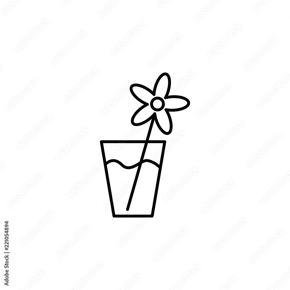Poster sprout outline icon. element of ecology icon for mobile concept and web apps. thin line sprout can b
