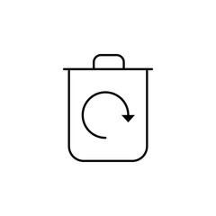 Recycling outline icon. Element of ecology icon for mobile concept and web apps. Thin line Recycling can be used for web and mobile
