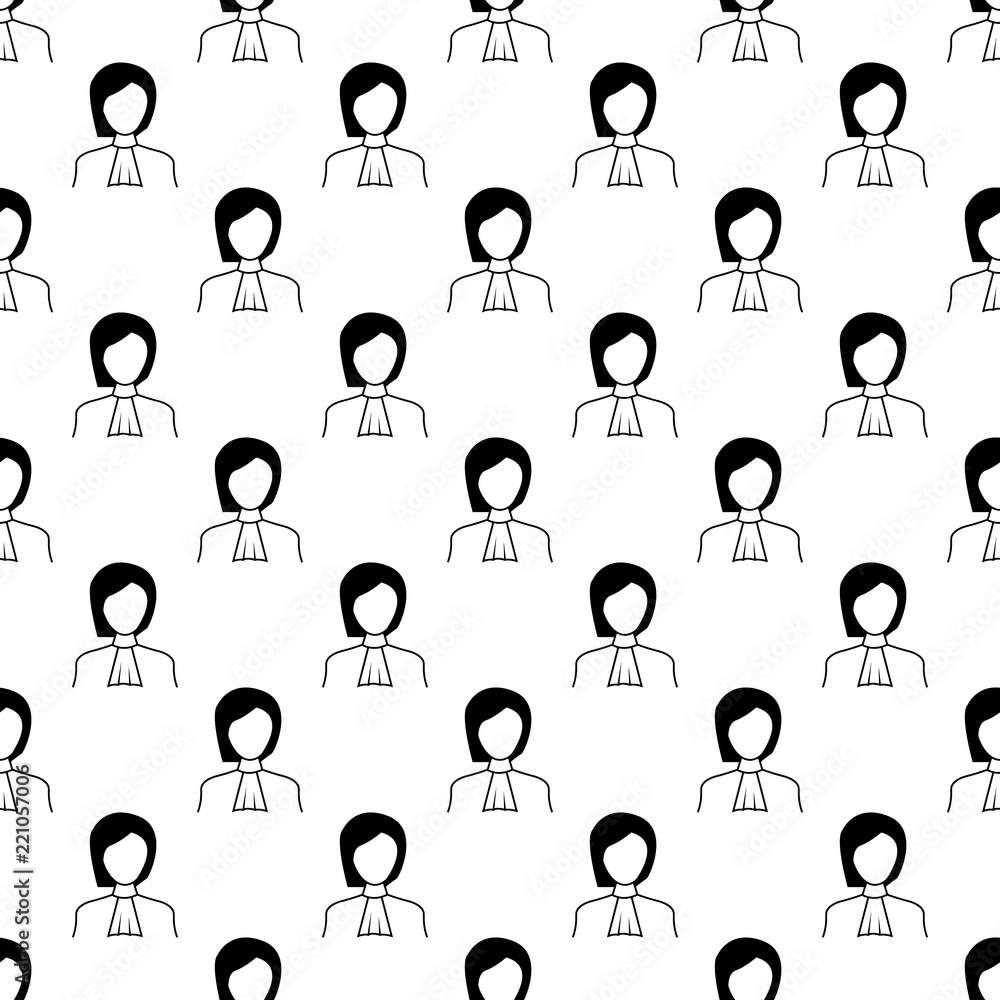 Aufkleber woman judge icon in pattern style. one of proffecions collection icon can be used for ui, ux