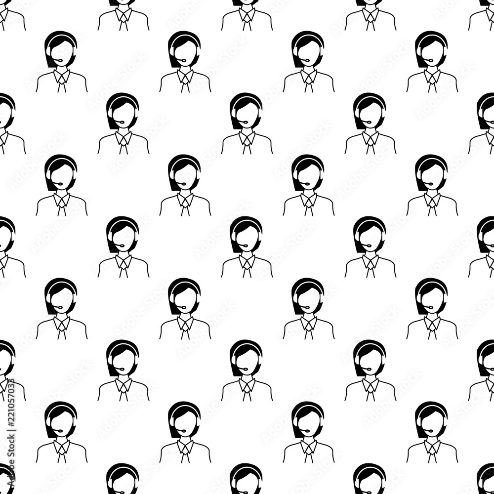 Poster dispatcher icon in pattern style. one of proffecions collection icon can be used for ui, ux