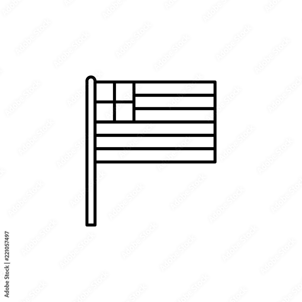 Poster greece icon. element of flag icon for mobile concept and web apps. thin line greece icon can be used