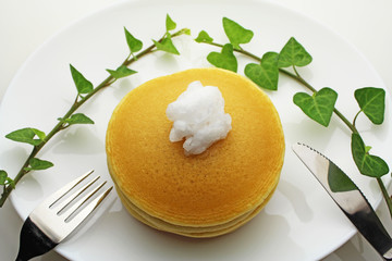 ココナッツオイルのパンケーキ