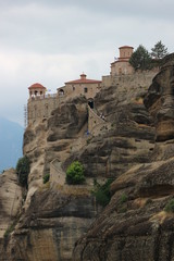 Fototapeta na wymiar Breathtaking view to Monastery of Varlaam, Meteora, Kalabaka, Greece