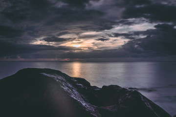 Dramatic Exposure of Sunset Beach