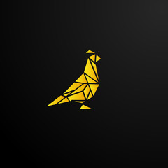 mosaic bird logo icon