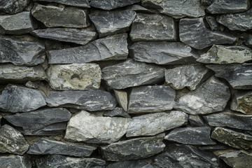 Walls are made of stone for a background