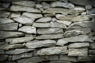 Walls are made of stone for a background
