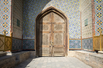 The Khudayar Khan Palace is the most popular landmarks of Fergana Valley. Kokand, Uzbekistan. - obrazy, fototapety, plakaty