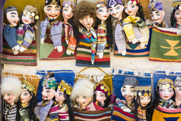 Traditional oriental doll in Bukhara Bazaar, Uzbekistan