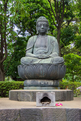 Fototapeta na wymiar A sitting buddha statue