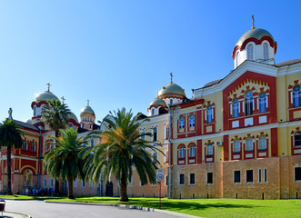 Fototapeta na wymiar Novy Afonsky for male Monastery in Abkhazia