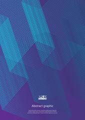 Graphic illustration with geometric pattern. Eps10 Vector illustration.