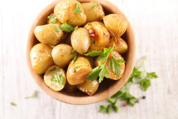 roasted potato and herbs