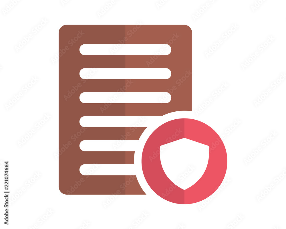 Poster shield secure protect image vector icon logo symbol
