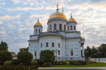 Fototapeta na wymiar Alexander Nevsky Cathedral in Yekaterinburg