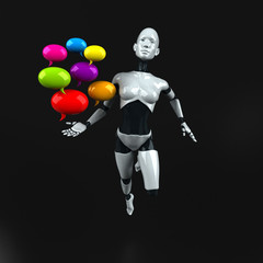 Fototapeta premium Robot - 3D Illustration