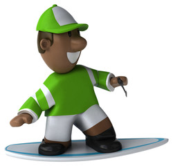 Fun jockey - 3D illustration