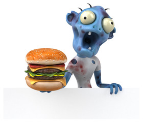 Fun zombie - 3D Illustration