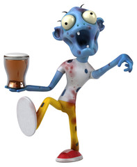 Fun zombie - 3D Illustration