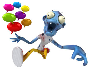 Fun zombie - 3D Illustration