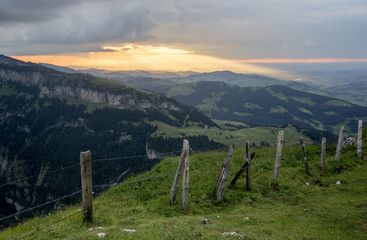 Abendstimmung auf dem Alpsigel im Alpstein