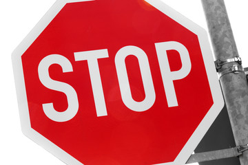 Stop Verkehrsschild
