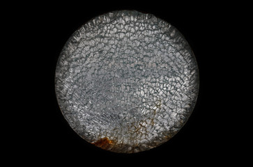 Broken glasses of window.