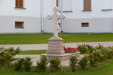Grave of Mamin-Siberian near Alexander Nevsky Cathedral in Yekaterinburg