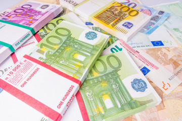 Euro Money. euro cash background.