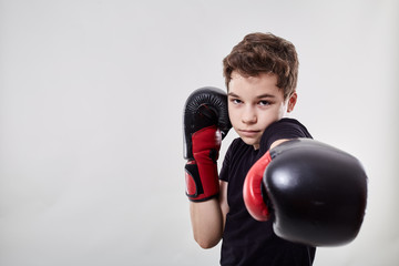 Young muay thai fighter