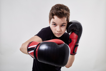 Young muay thai fighter