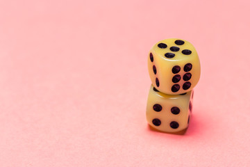 risk concept - playing dice