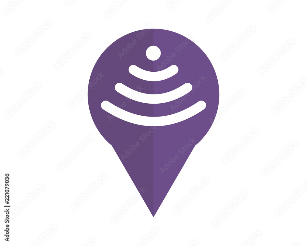 Aufkleber computer wifi secure protect image vector icon logo symbol