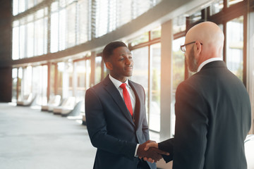 Business partners in a modern office