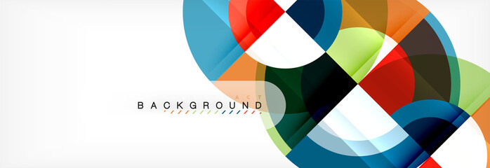 Obraz premium Vector circular abstract background