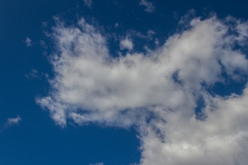 Clouds in the blue sky