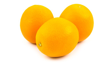 Three Fresh orange isolated