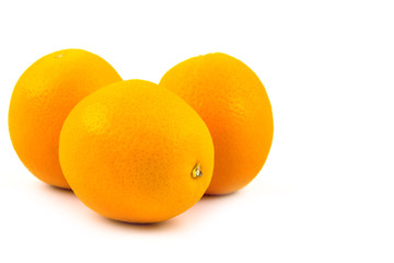 Three Fresh orange isolated