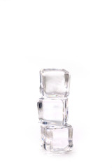 ice cube isolated on white