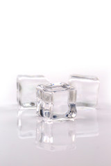 ice cube isolated on white