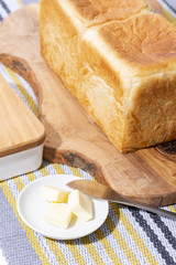 食パンで朝食準備