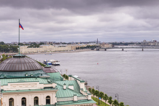 View of St. Petersburg from the roofs