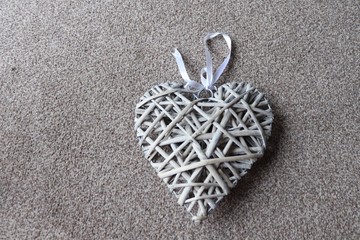 heart shape ornamemt for wall or decoration