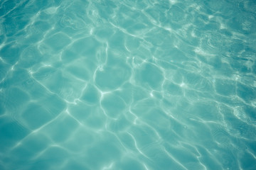 Plakat light blue water texture pattern in swimming pool