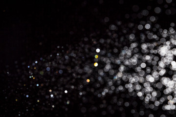 black bokeh on black