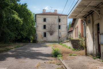 Ruins of the citadell of Verdun in France