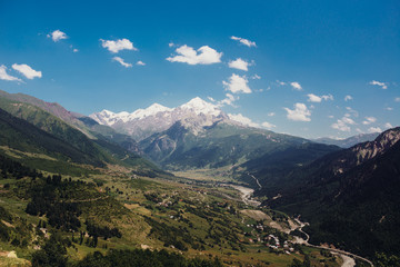 Fototapeta na wymiar beautiful mountains of Georgia